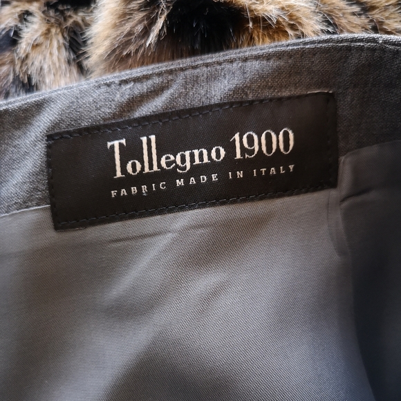 NWT Brooks Brothers Grey pencil Skirt - Picture 3 of 4